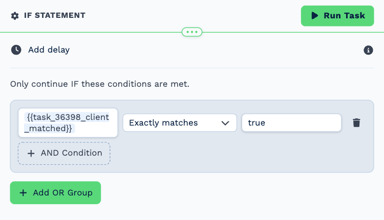 The If Statement task named Known sender?, opened to its settings
